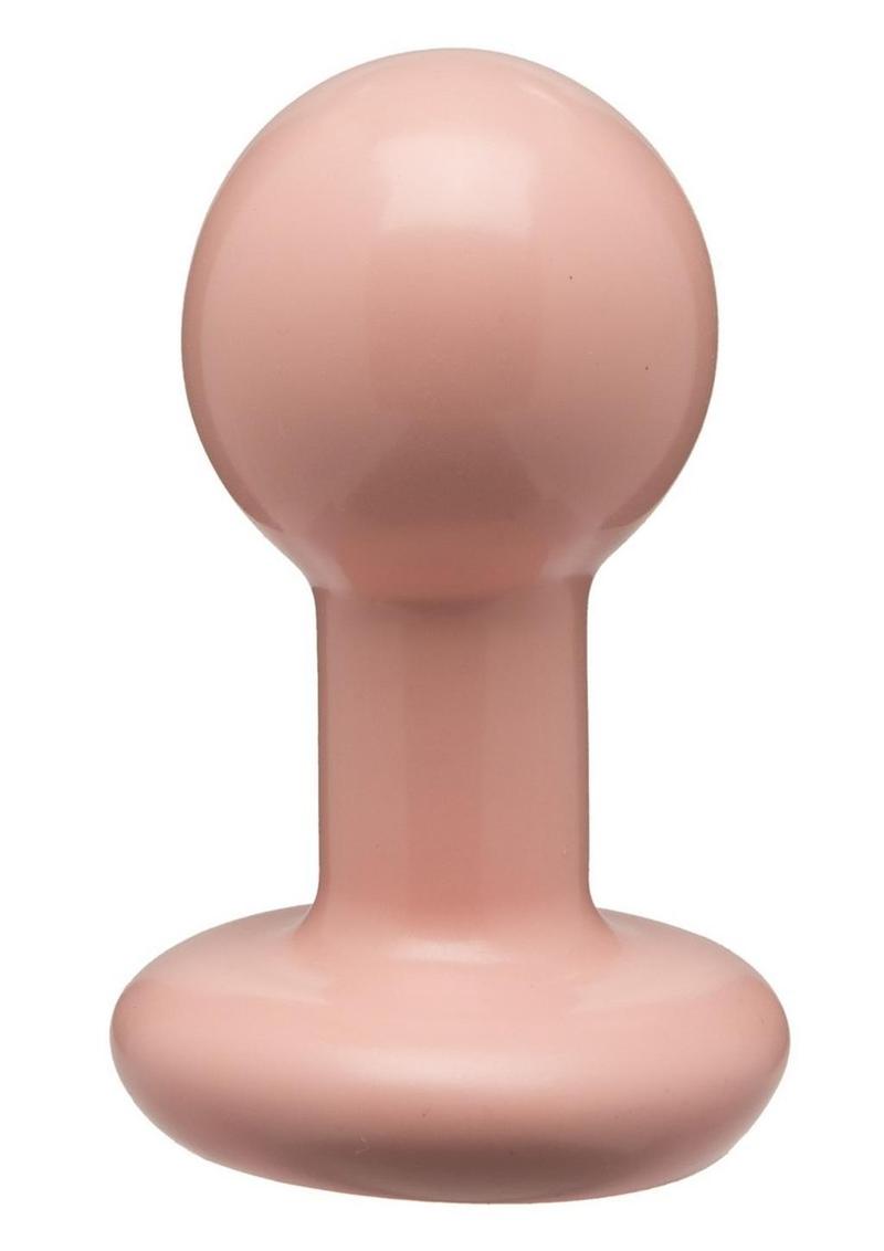 Round Butt Plug - Flesh - Small - 3 Inch