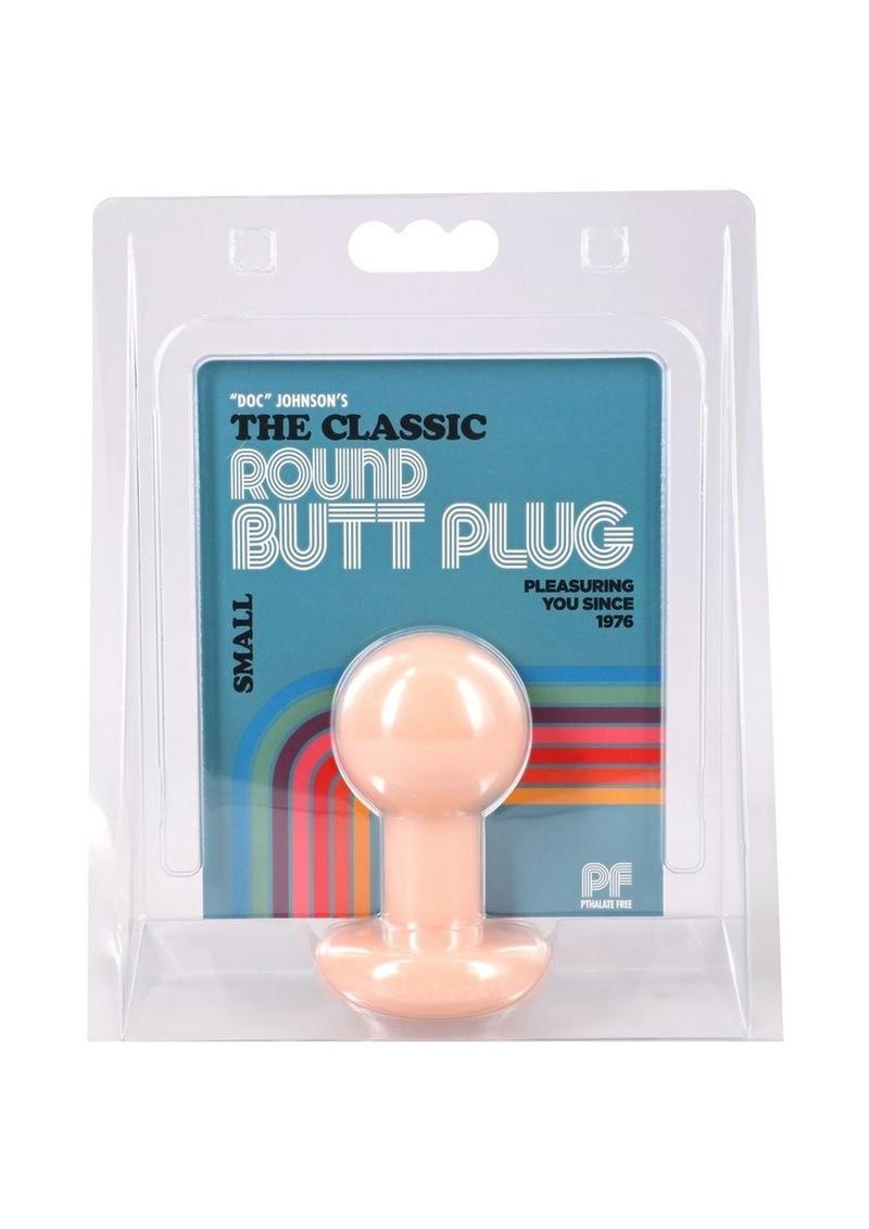 Round Butt Plug - Flesh - Small - 3 Inch