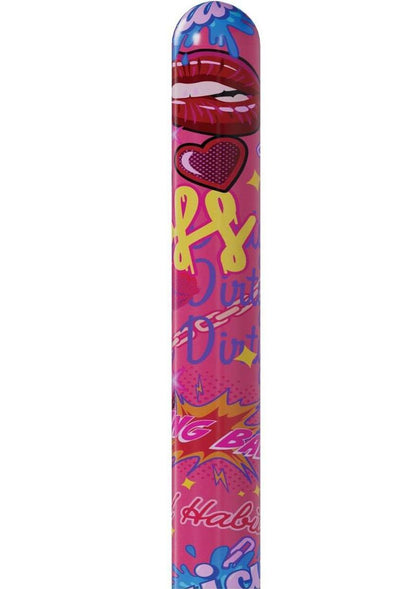 S-Line Kaotix Pop Art Rechargeable Vibrator - Pink