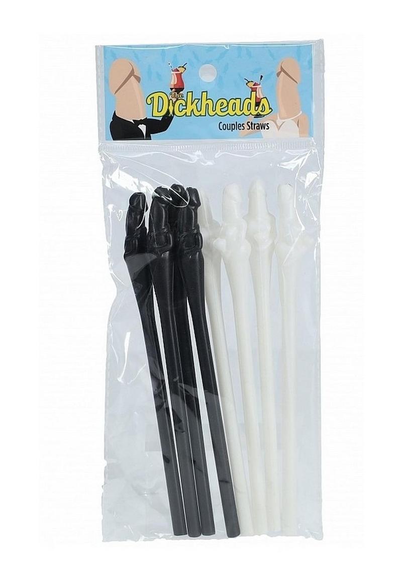 S-Line The Dickheads Couples Straws - Black/White