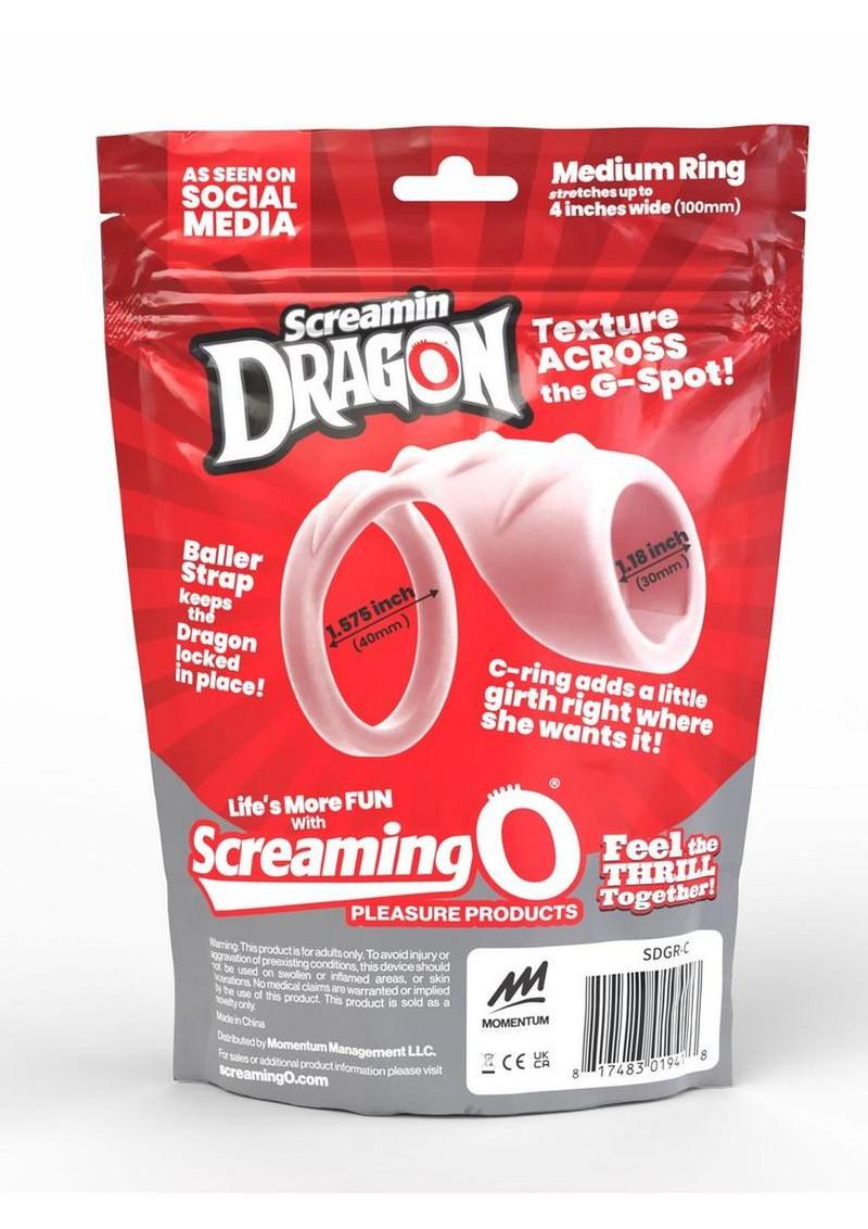 Screamin' Dragon Luck Dragon G-Spot Silicone Texture Cock Ring