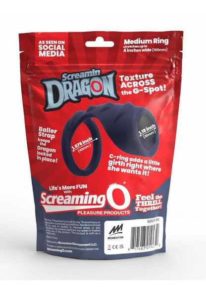 Screamin' Dragon Storm Dragon G-Spot Silicone Texture Cock Ring