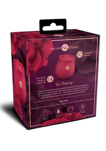 Secret Kisses Rosegasm Playful Petal Rechargeable Silicone Finger Vibrator