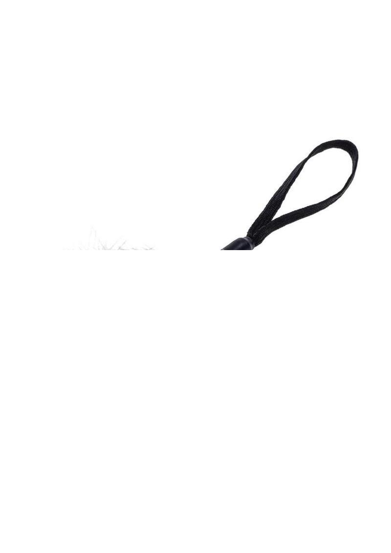 Sex and Mischief Peaches N Creame Wrist Feather Tickler - Black/Vanilla