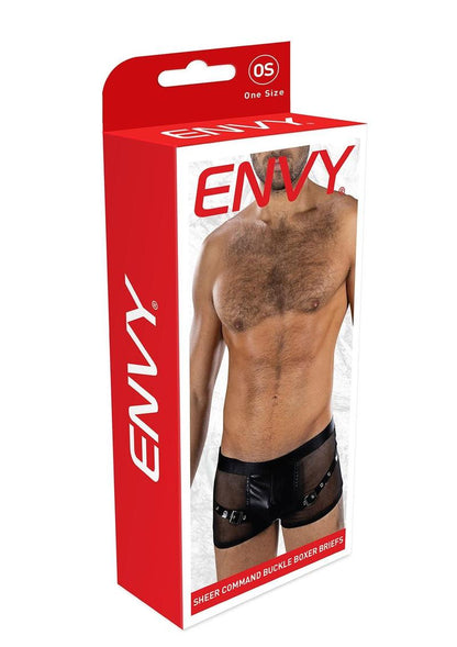 Sheer Command Buckle Boxer Briefs