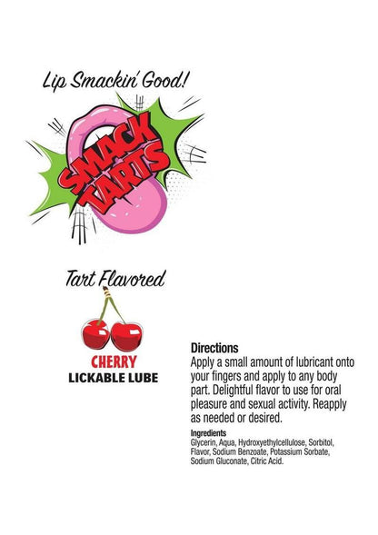 Smack Tarts Lickable Lube 2oz - Sour - Cherry