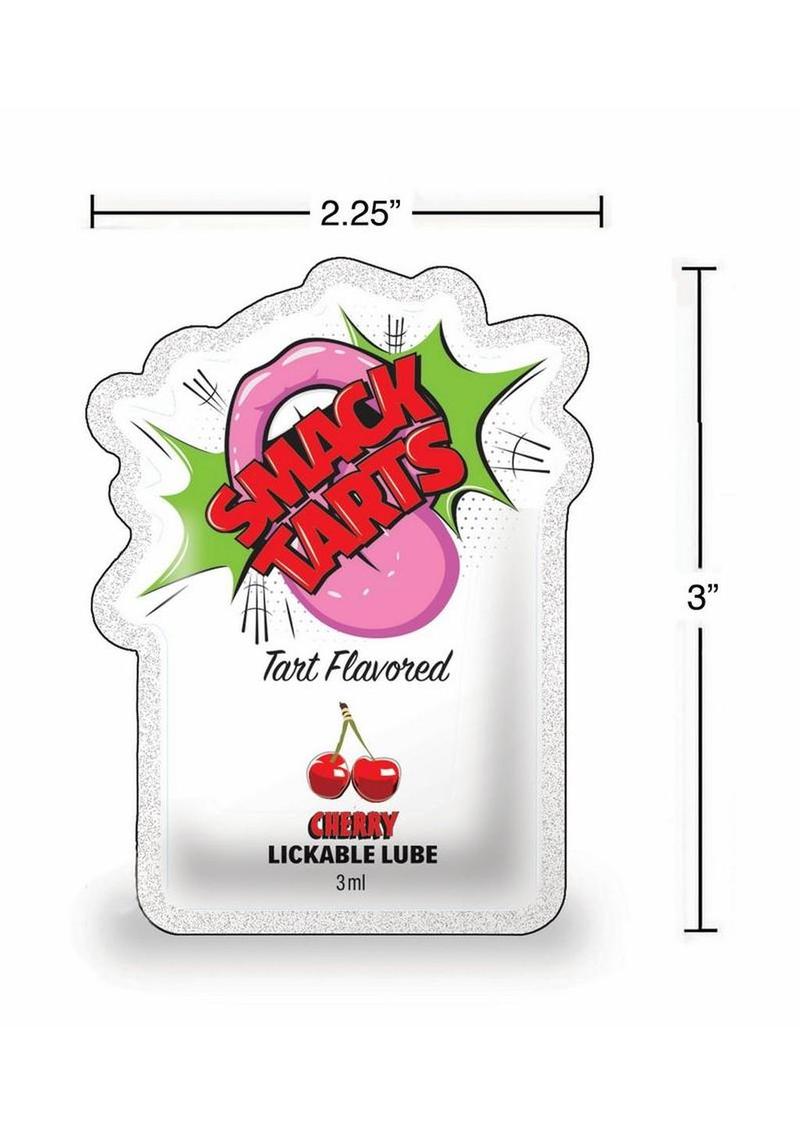 Smack Tarts Lickable Lube 3ml Pouch (Case Of 48) - Sour - Cherry