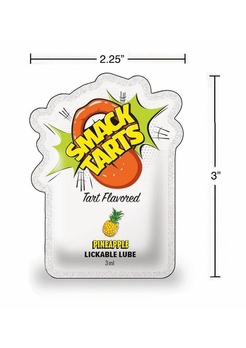 Smack Tarts Lickable Lube 3ml Pouch (Case Of 48) - Sour Pineapple