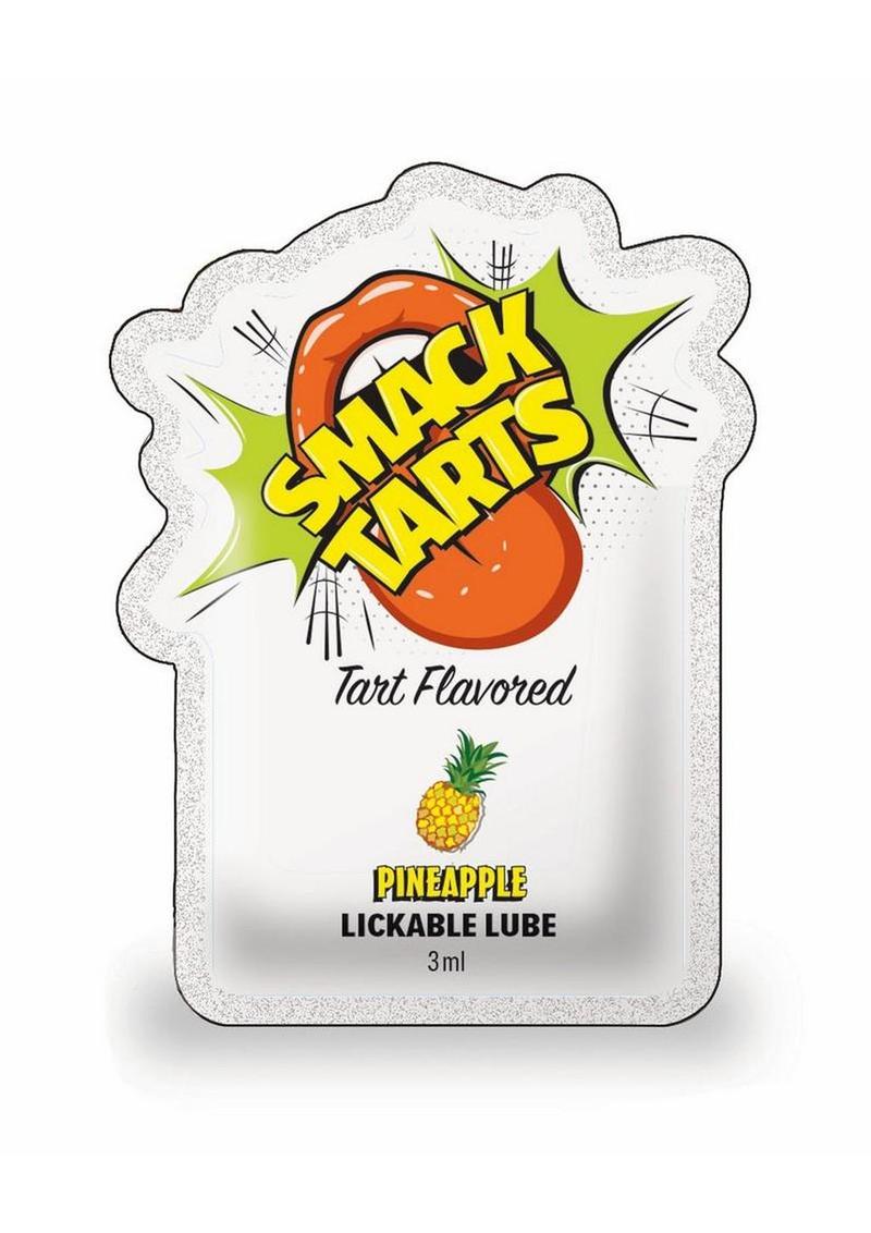 Smack Tarts Lickable Lube 3ml Pouch (Case Of 48) - Sour Pineapple