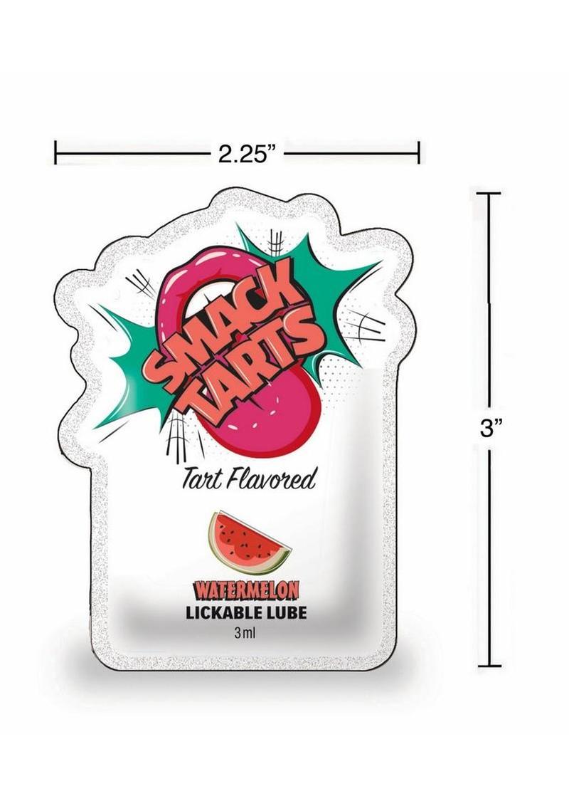 Smack Tarts Lickable Lube 3ml Pouch (Case Of 48) - Sour Watermelon