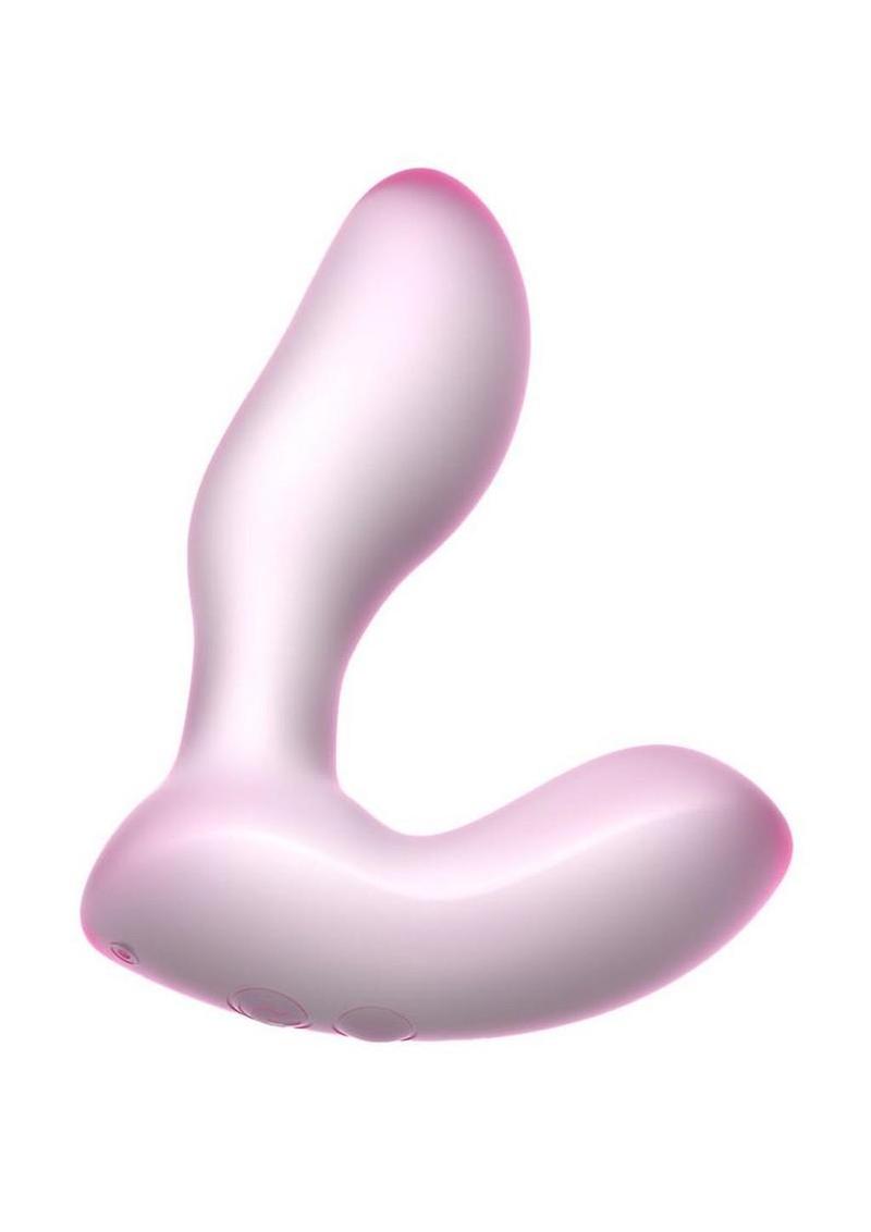 Softies Dual Silicone Rechargeable Vibrator - Pink - 5in