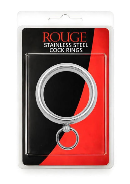 Stainless Steel Command Me Cock Ring - Silver - 50mm