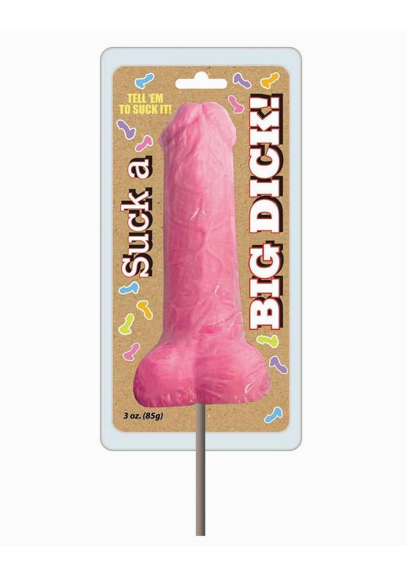 Suck A Big Dick Lollipop - Strawberry - 6in
