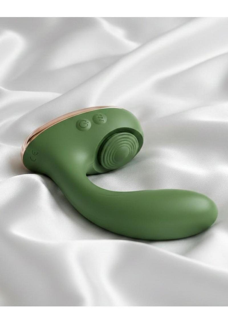 Swan Reign Rechargeable Silicone Dual Stimulating Vibrator