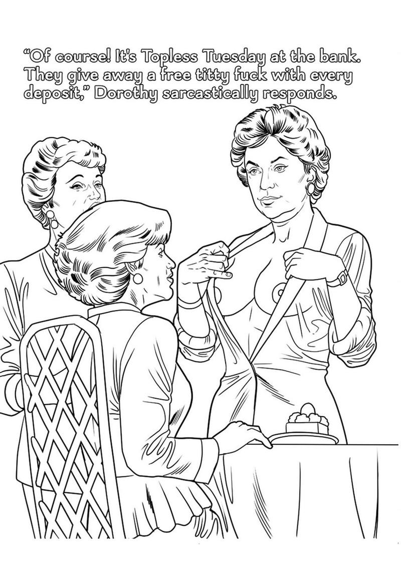 The Golden GILFS Adult Coloring Book – Hilarious & Sexy Parody Fun
