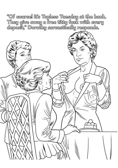 The Golden GILFS Adult Coloring Book – Hilarious & Sexy Parody Fun