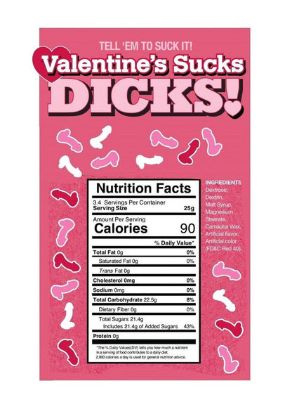 Valentine’s Sucks Dicks Candy – Cheeky Treat for Cynics