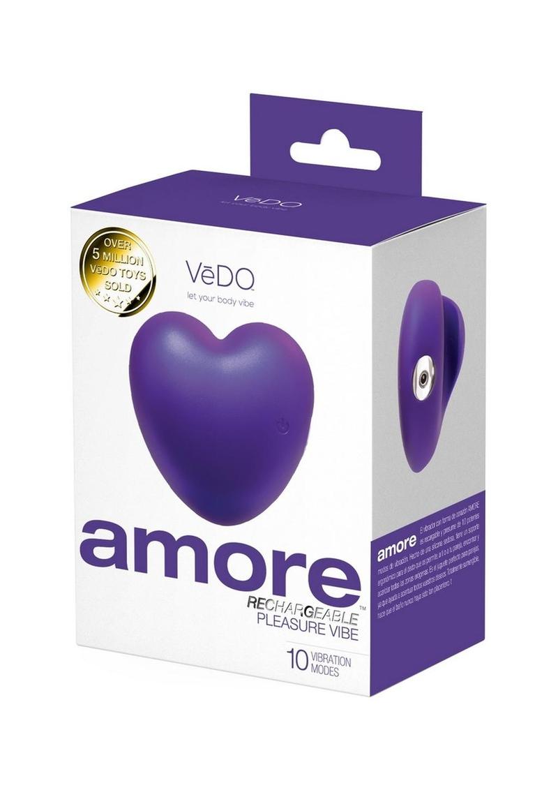 Vedo Amore Rechargeable Silicone Pleasure Massager - Purple