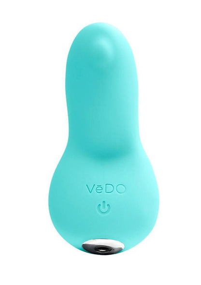 Vedo Izzy Rechargeable Silicone Vibrator - Tease Me - Teal/Turquoise