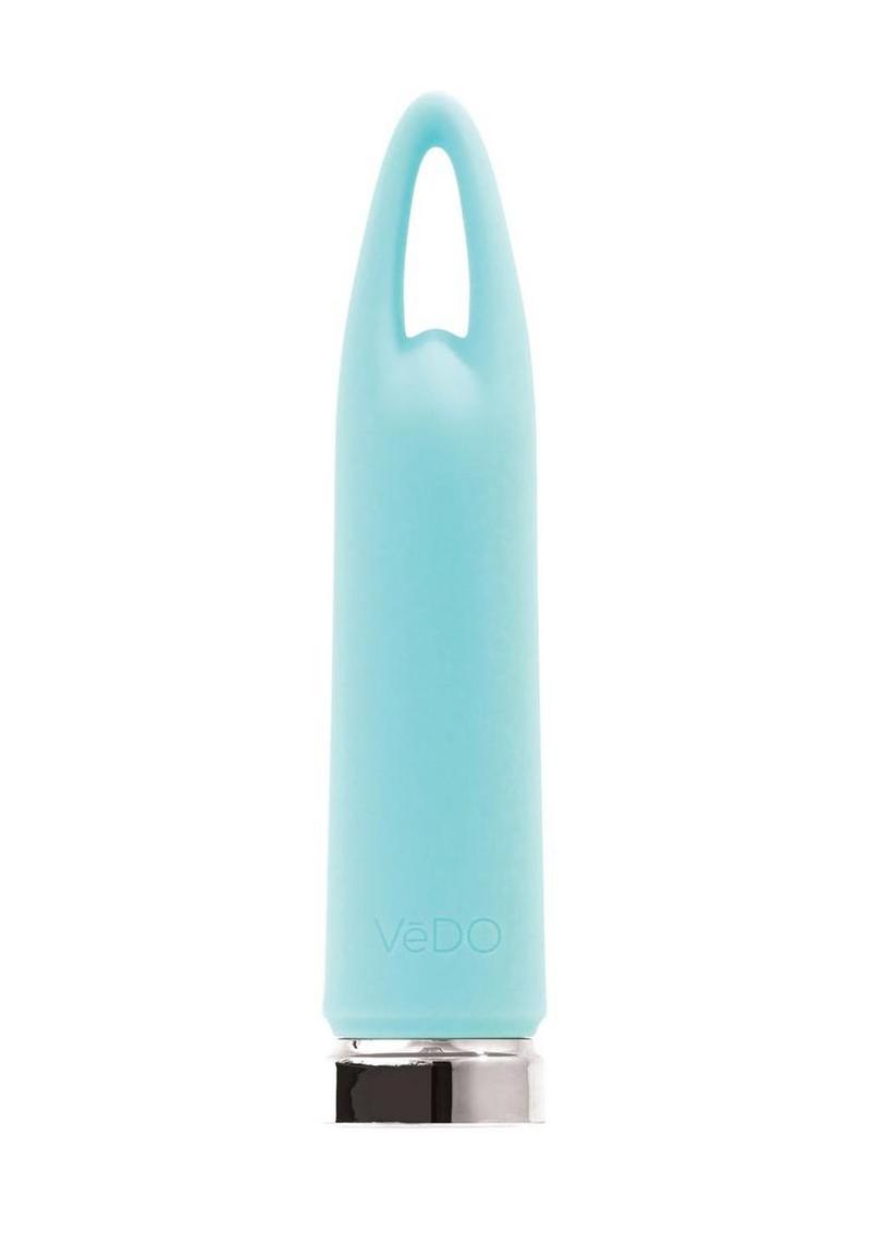 Vedo Lasso Rechargeable Silicone Bullet Vibrator - Blue/Turquoise
