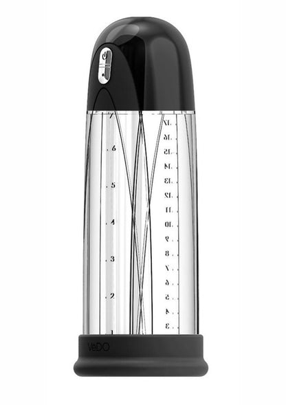 Vedo Pump Rechargeable Silicone Vacuum Penis Pump - Just - Black