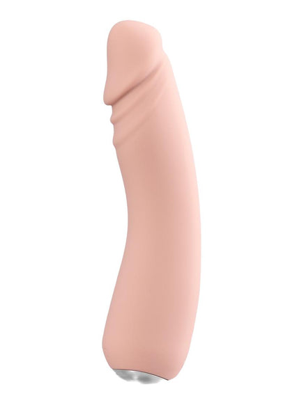 Vedo Rialto Silicone Rechargeable Realistic Vibrator - Vanilla
