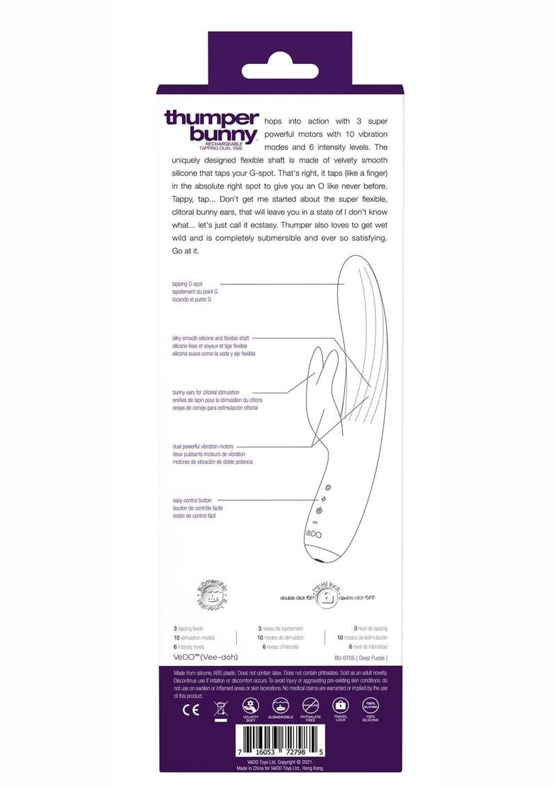 Vedo Thumper Bunny Silicone Rabbit Vibrator