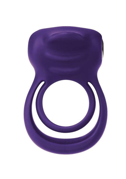 Vedo Trust Rechargeable Silicone Cock Ring - Purple