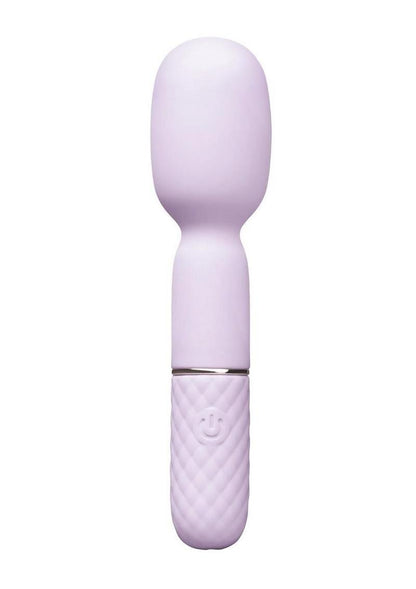 Vibefantasy Diamond Tease Wand Silicone Rechargeable with Stimulator - Lavender
