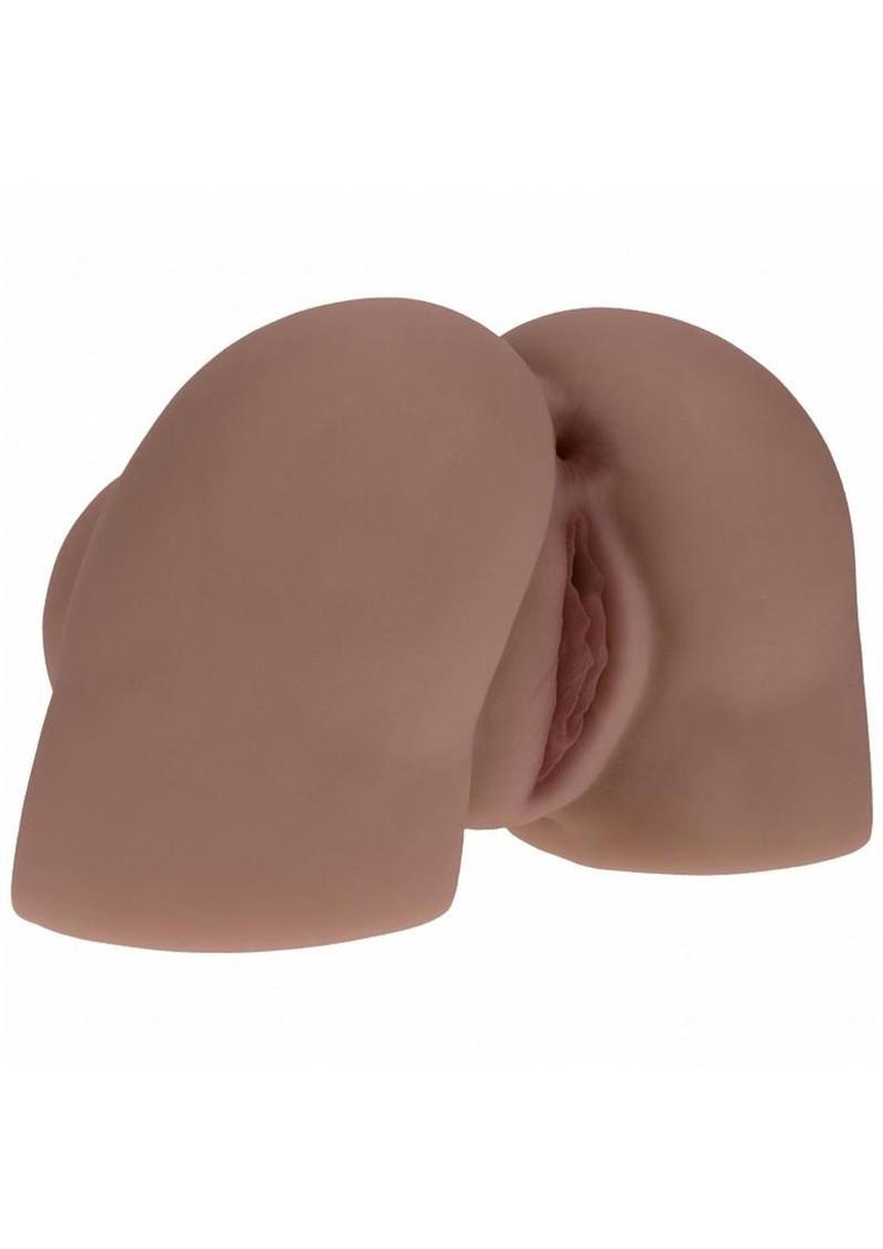 Xkin Kaya Bloom Dual Entry Bodyforms Masturbator - Pussy/Ass - Chocolate