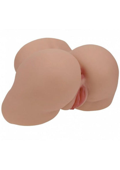 Xkin Lux Arden Dual Entry Bodyforms Masturbator - Pussy/Ass - Caramel