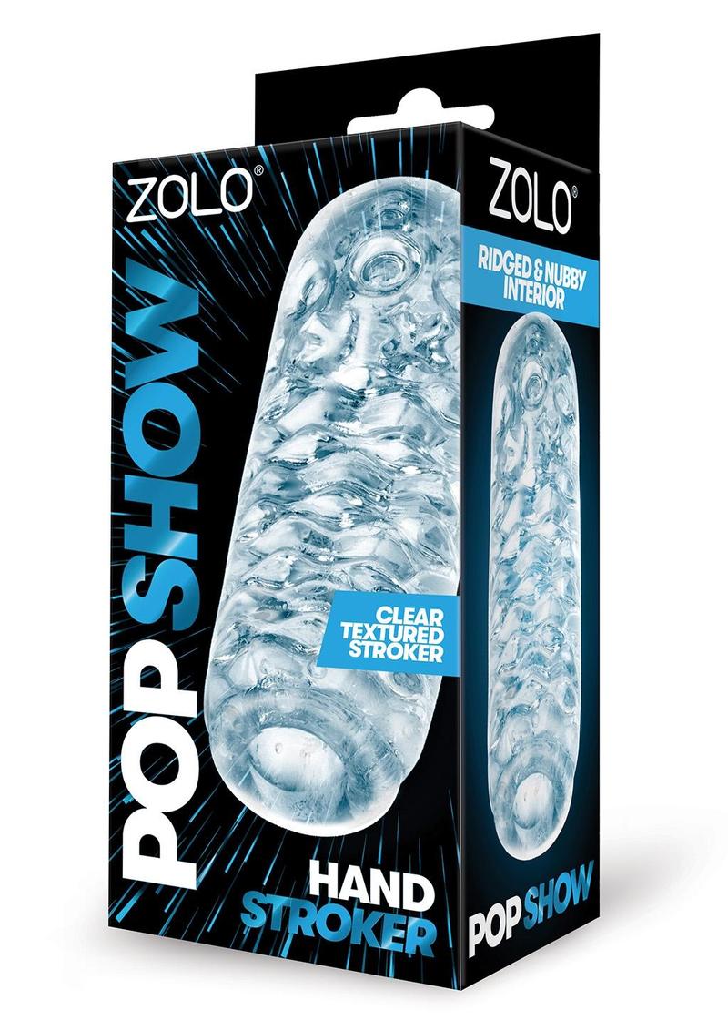 ZOLO Hand Stroker Pop Show Stroker - Clear