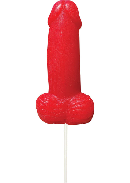 Eat Me Jumbo Gummy Cock Pop - Red/Strawberry